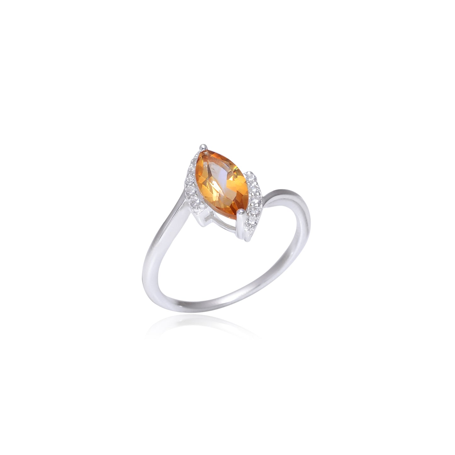 Single Stone Citrine Ring
