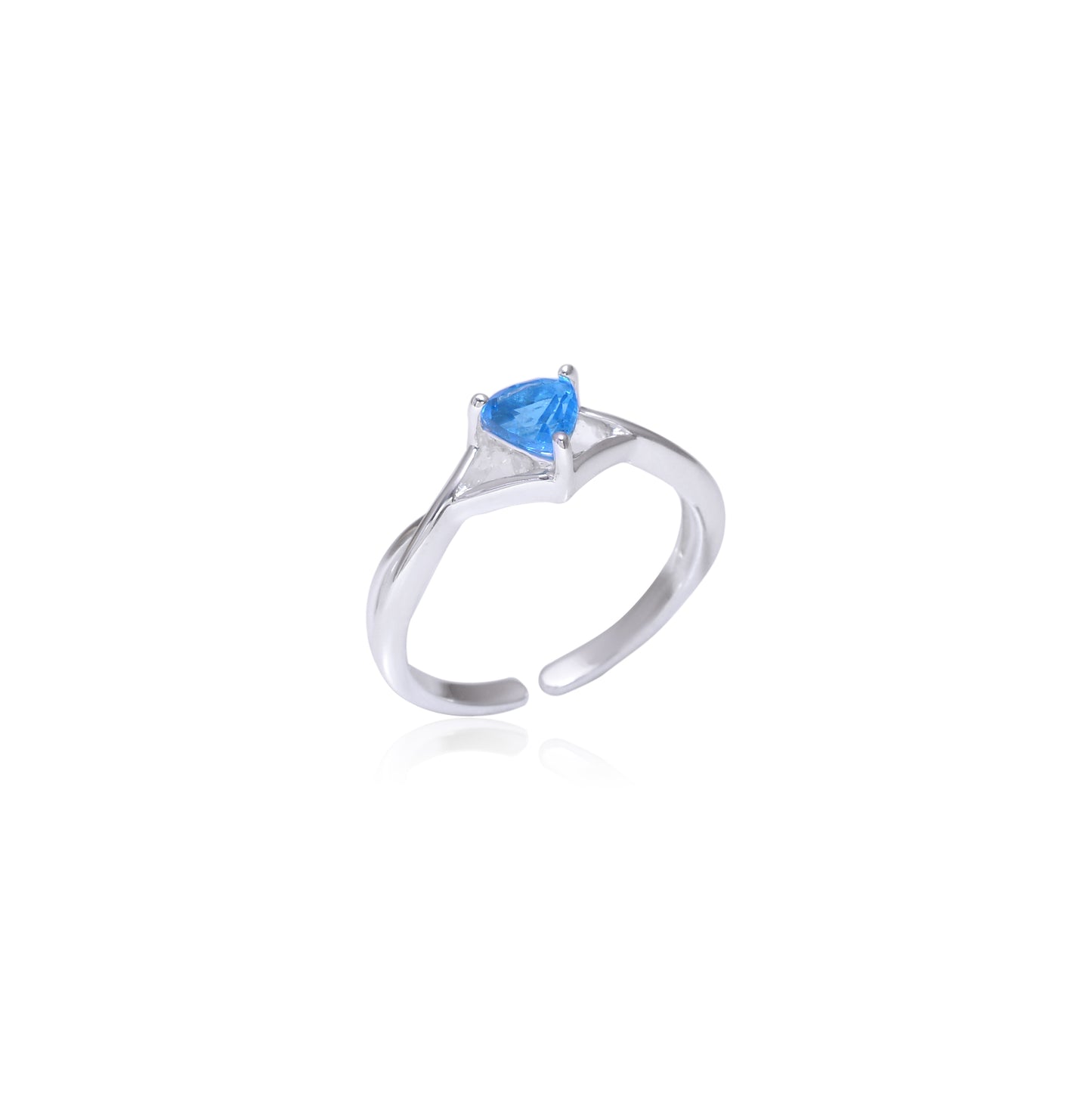 Blue Topaz Single Stone Ring