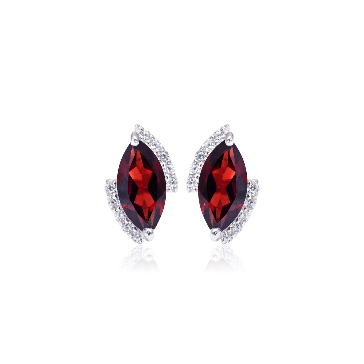 Red Garnet Pendant Set