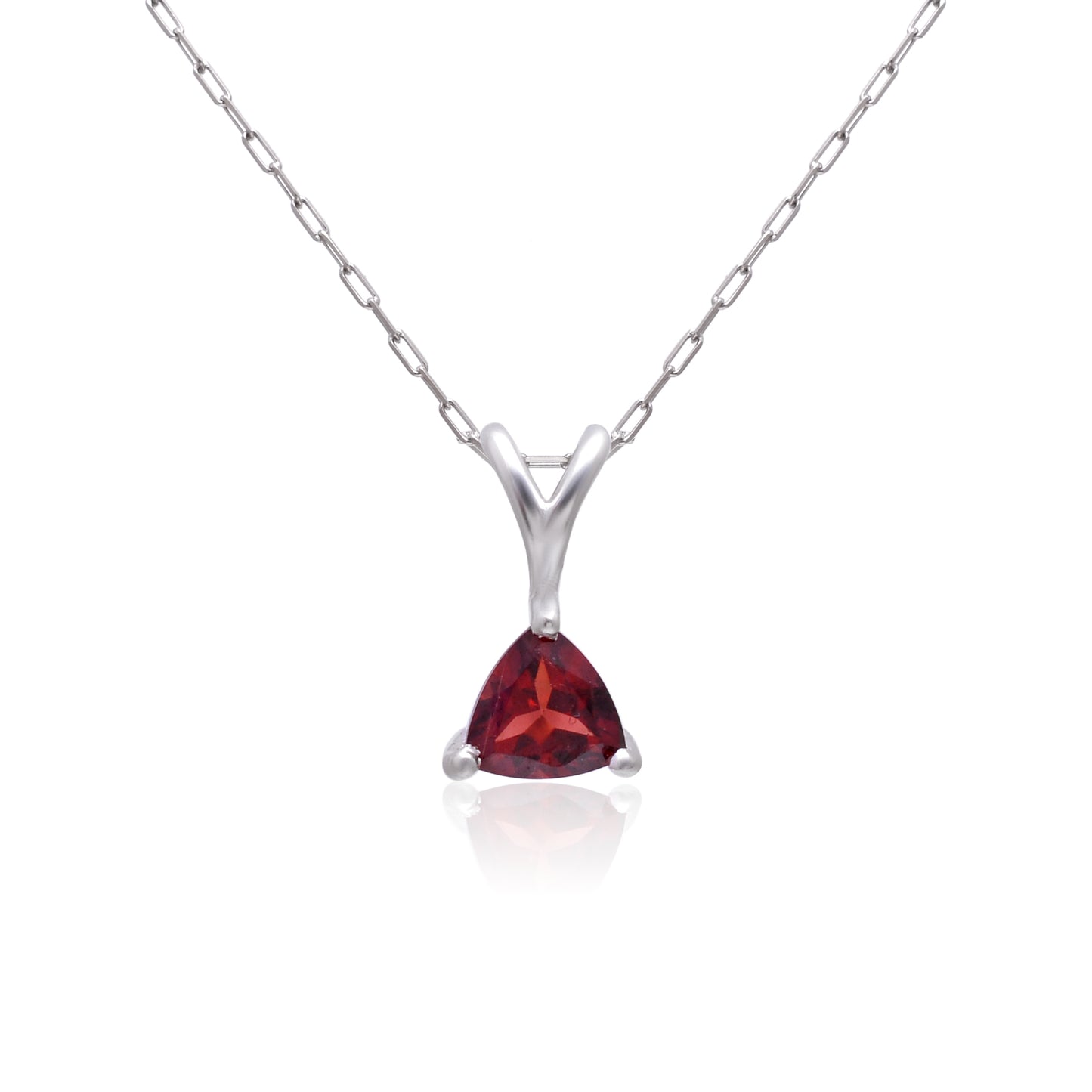 Red Garnet Pendant Set
