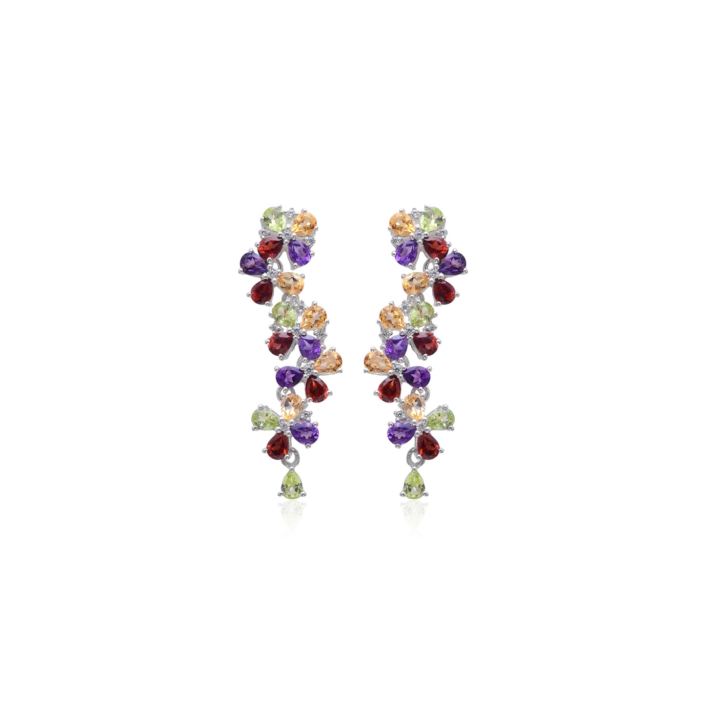 Multicolor Floral Earrings