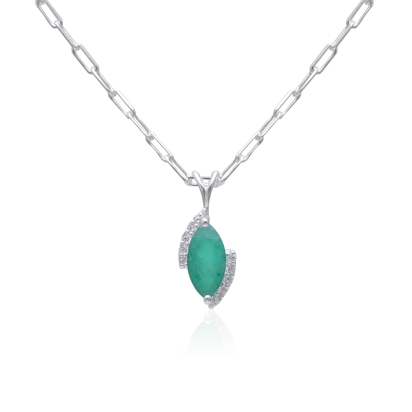 Emerald Pendant Set