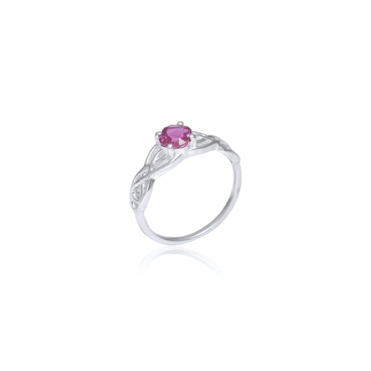Single Stone Cubic Zirconia Ring