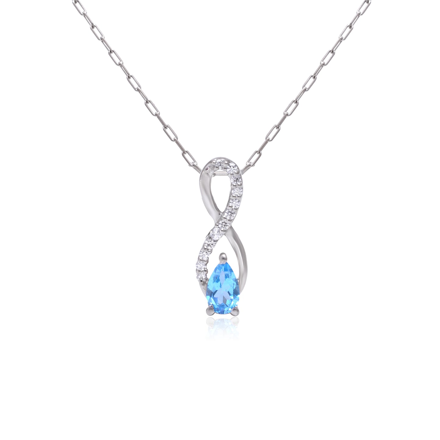 Blue Topaz Pendant set