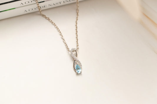 Blue Topaz Pendant set