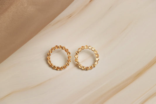 Citrine Yellow Studs