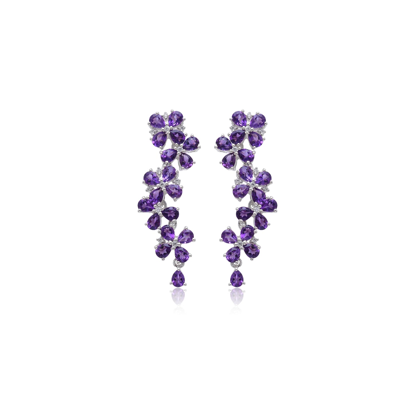 Amethyst Purple Earrings