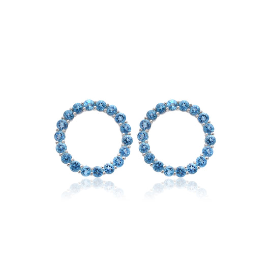 Blue Topaz Studs